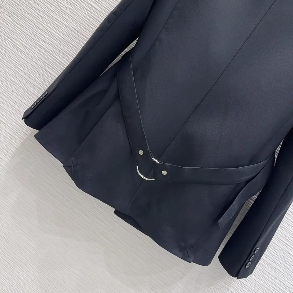 Loewe Draped Jacket In Wool for Women in Black