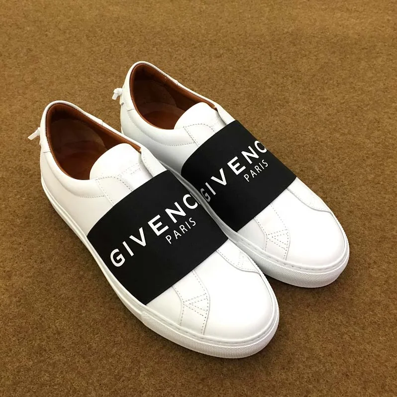 Givenchy Givenchy Paris Strap Sneakers in Leather Shoes White for Men Givenchy Givenchy Paris Strap Sneakers in Leather Shoes White for Men