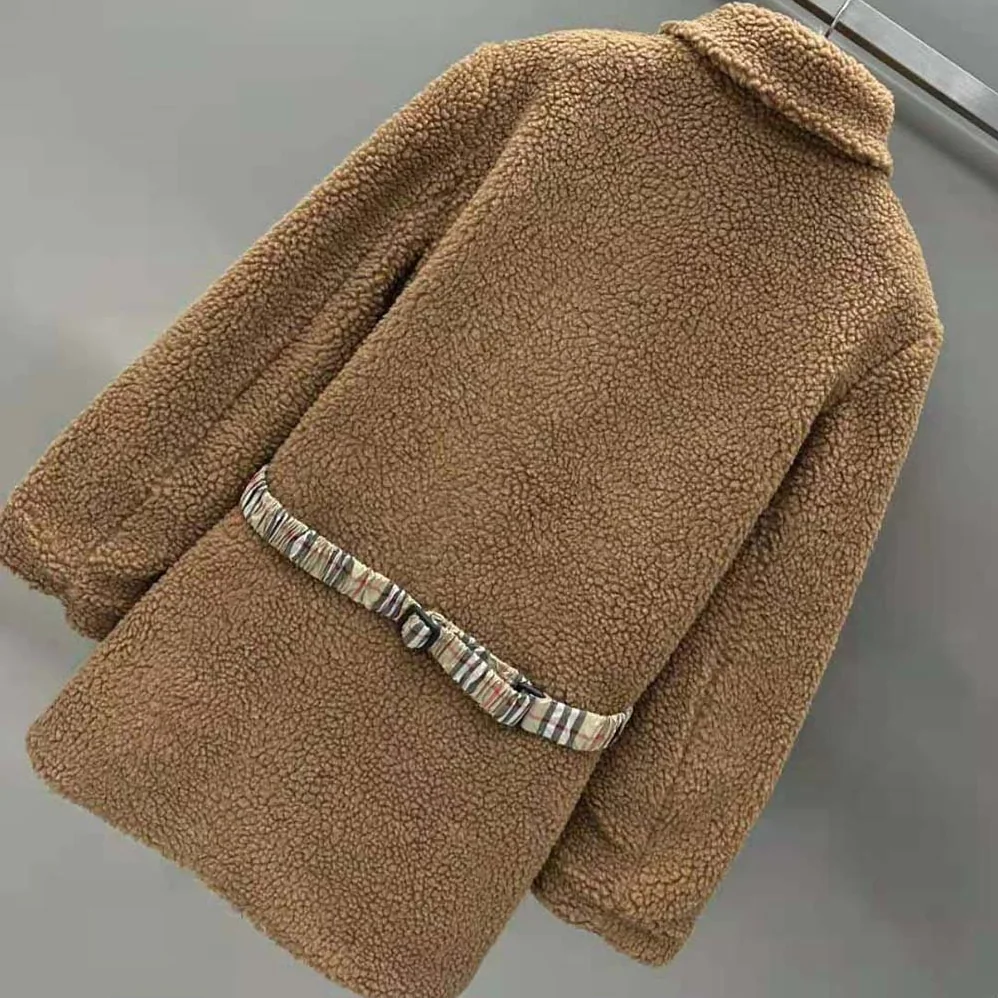 Burberry EKD Fleece Jacket for Women in Brown Burberry EKD Fleece Jacket for Women in Brown