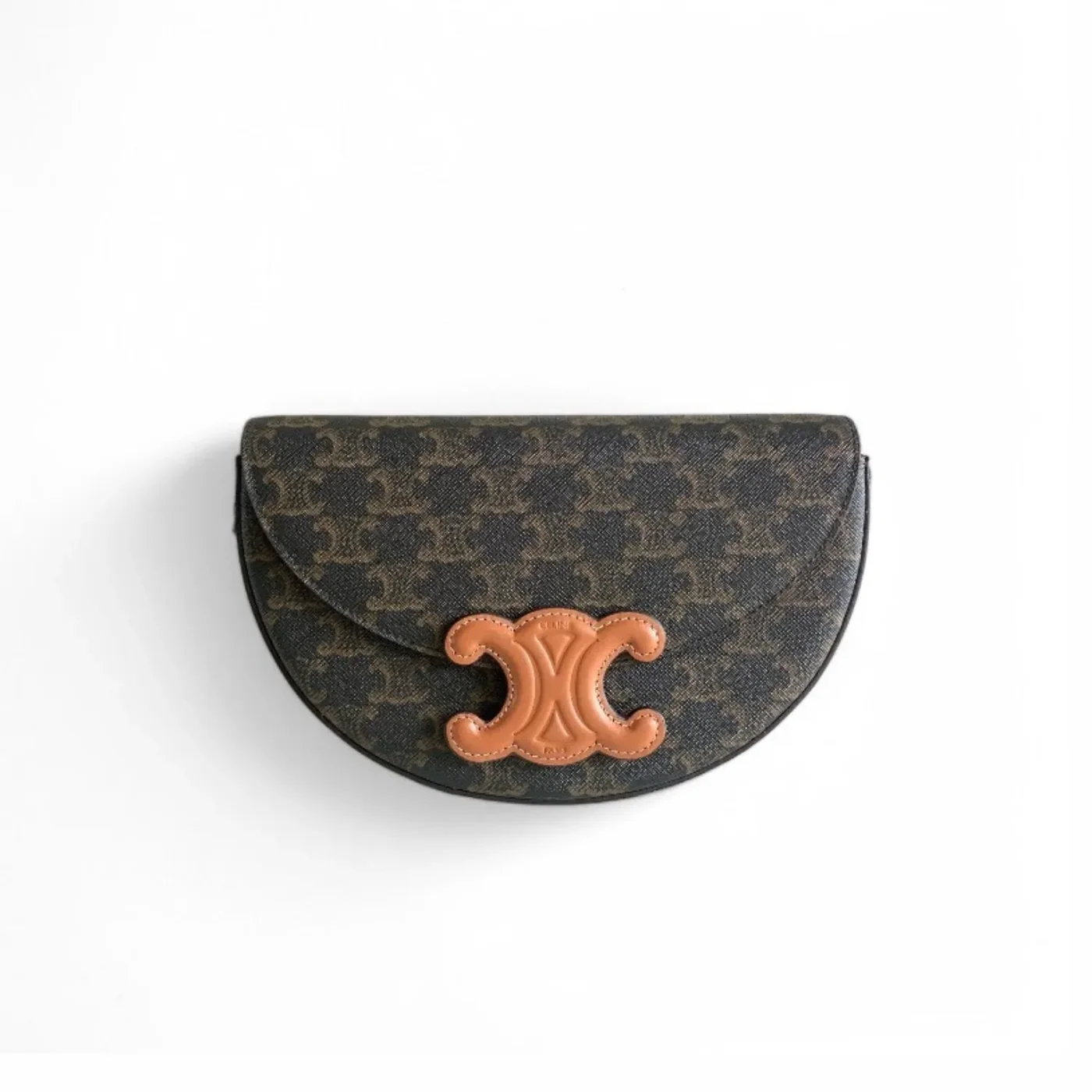 Celine Bucket In Trimophe Canvas Brown /