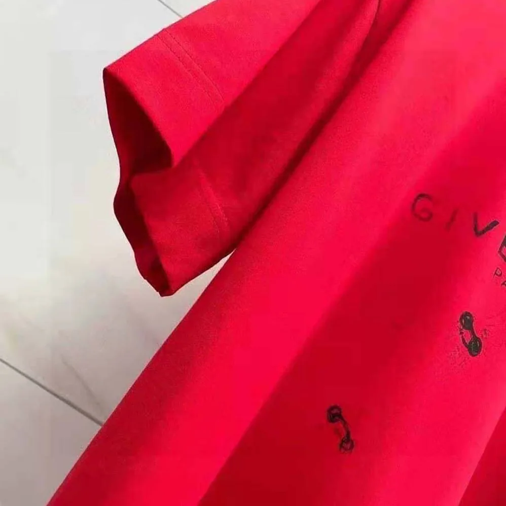 Givenchy Oversized T-Shirt with Trompe-L oeil Effect for Men in Red