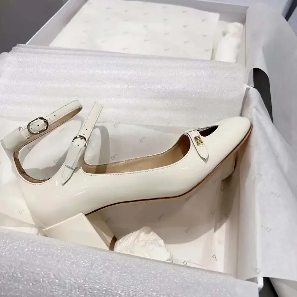 Dior Aime Dior Pump White Patent Calfskin for Women Dior Aime Dior Pump White Patent Calfskin for Women