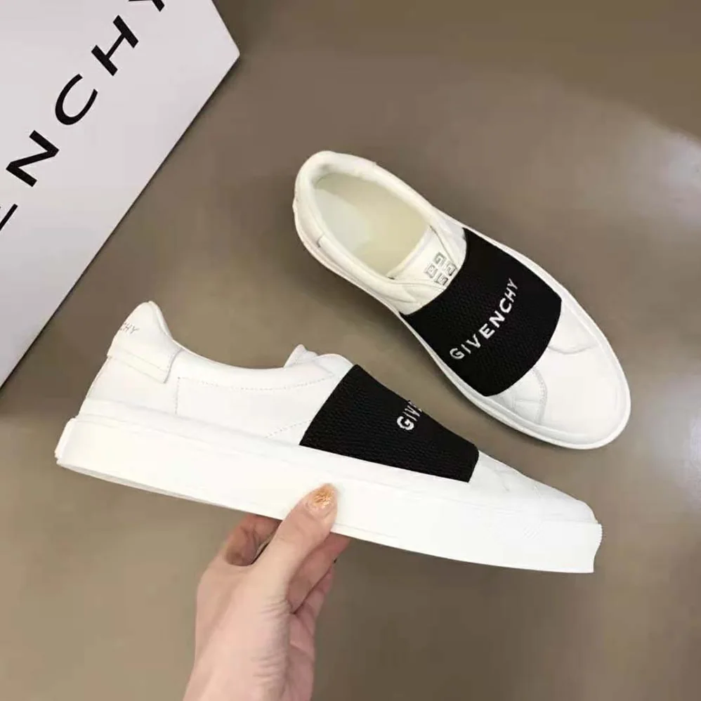 Givenchy Sneakers in Leather with Givenchy Webbing for Women in White