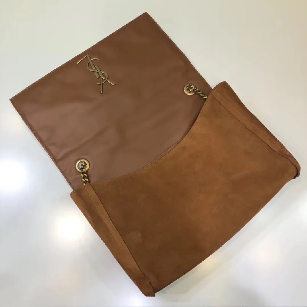 Saint Laurent Kate Medium Reversible Chain Bag Brown in YSL Saint Laurent Kate Medium Reversible Chain Bag Brown in YSL