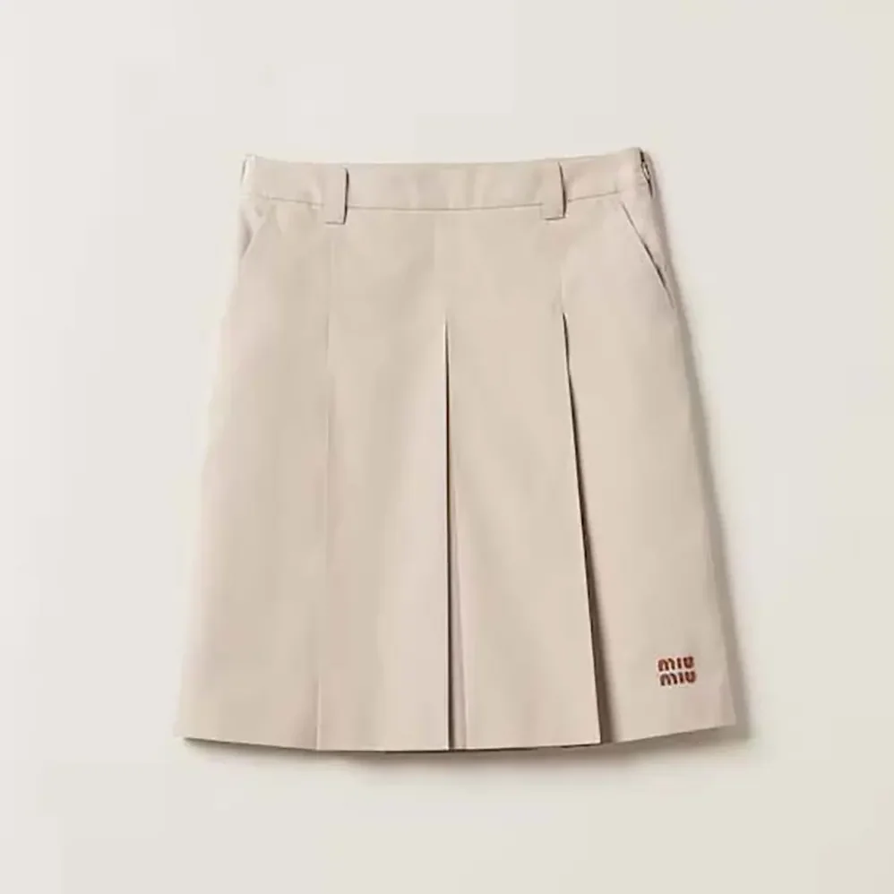 Miu Miu Panama Cotton Skirt for Women