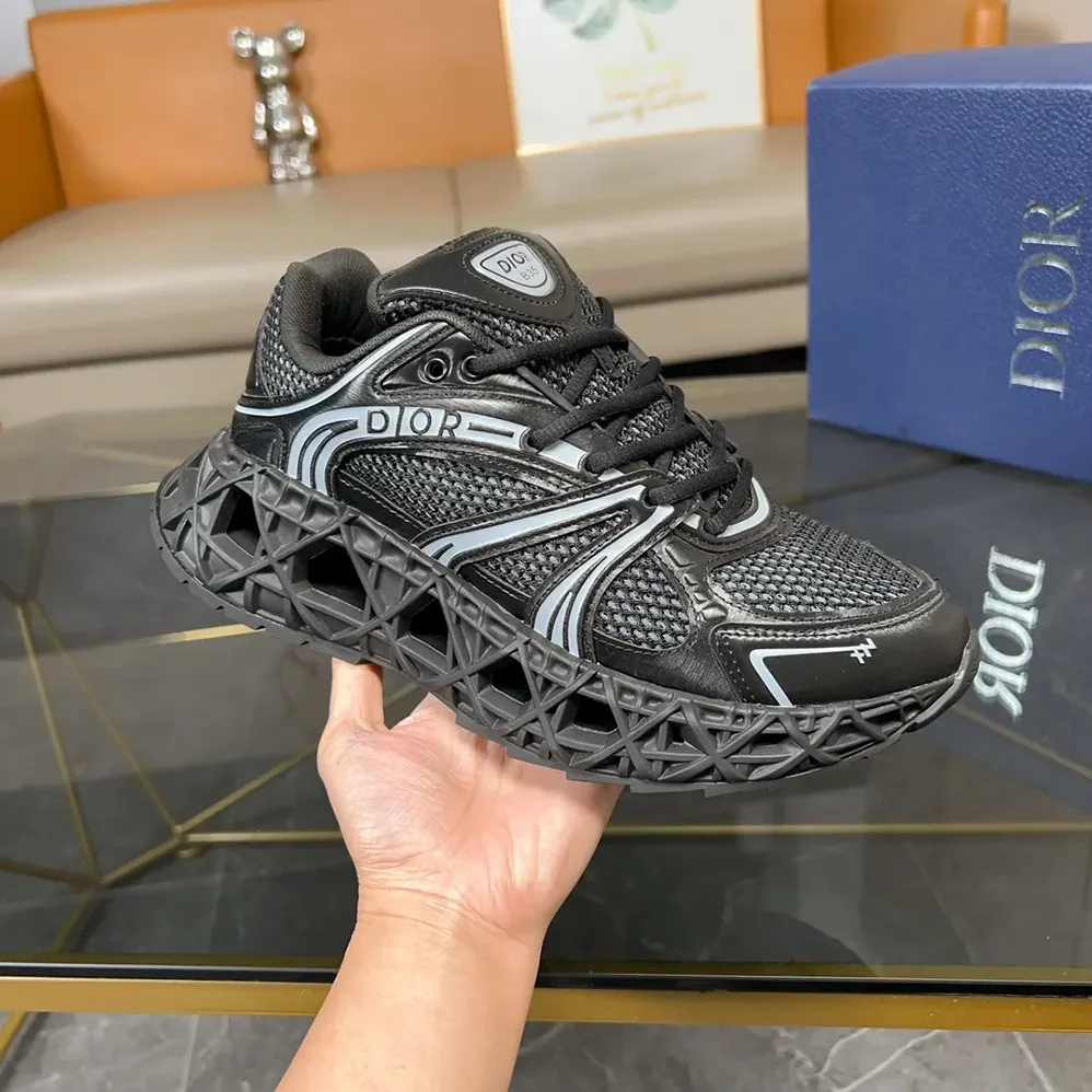 Dior B35 NXXT Sneaker Black Technical Fabric and Black Technical Mesh for Men