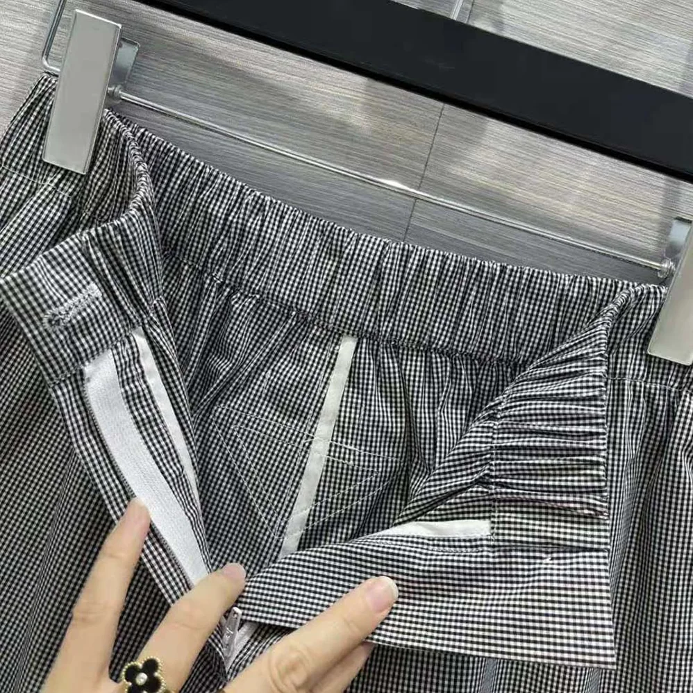 Prada Gingham Check Shorts for Women Prada Gingham Check Shorts for Women