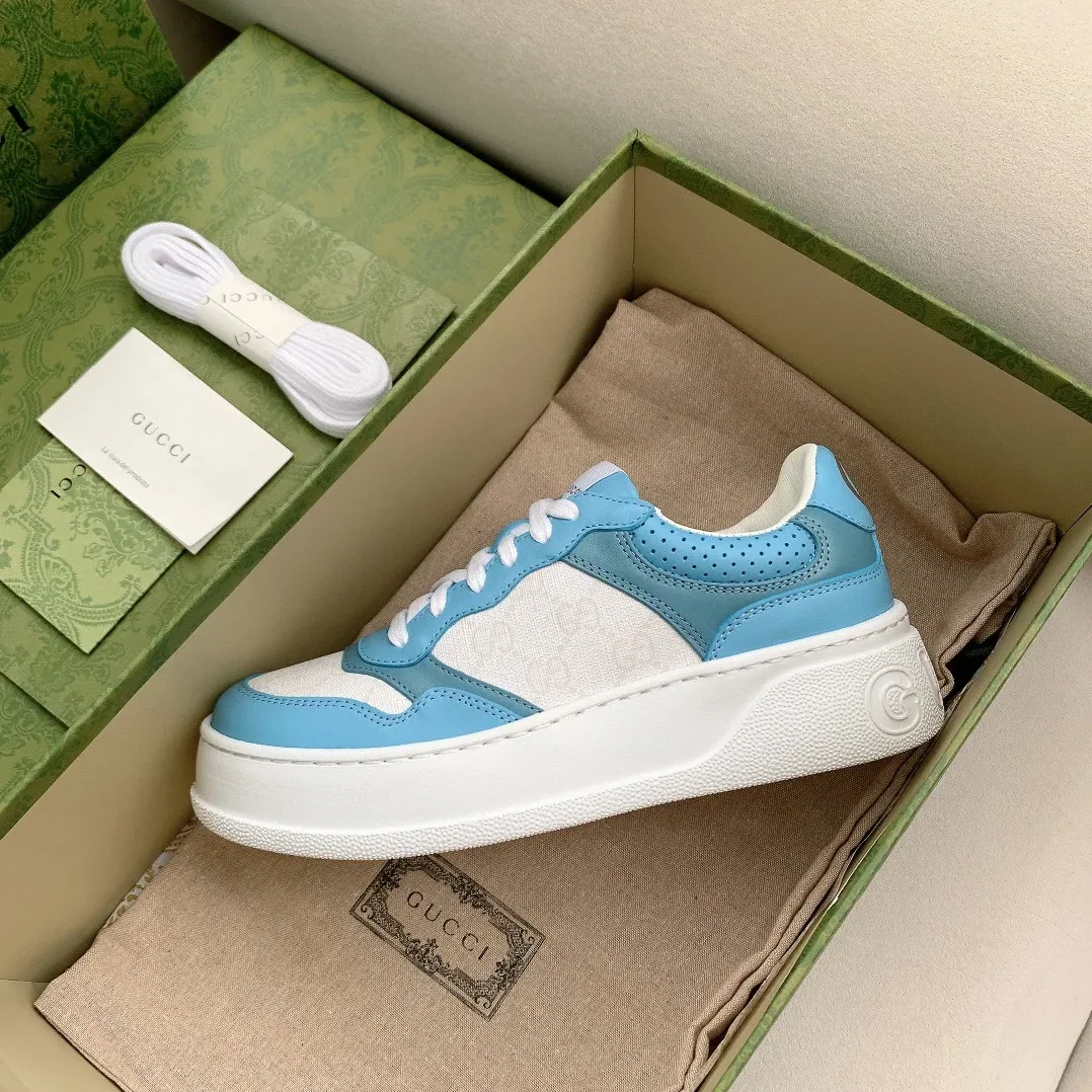 Gucci GG Sneaker Light Blue Supreme for Men Gucci GG Sneaker Light Blue Supreme for Men