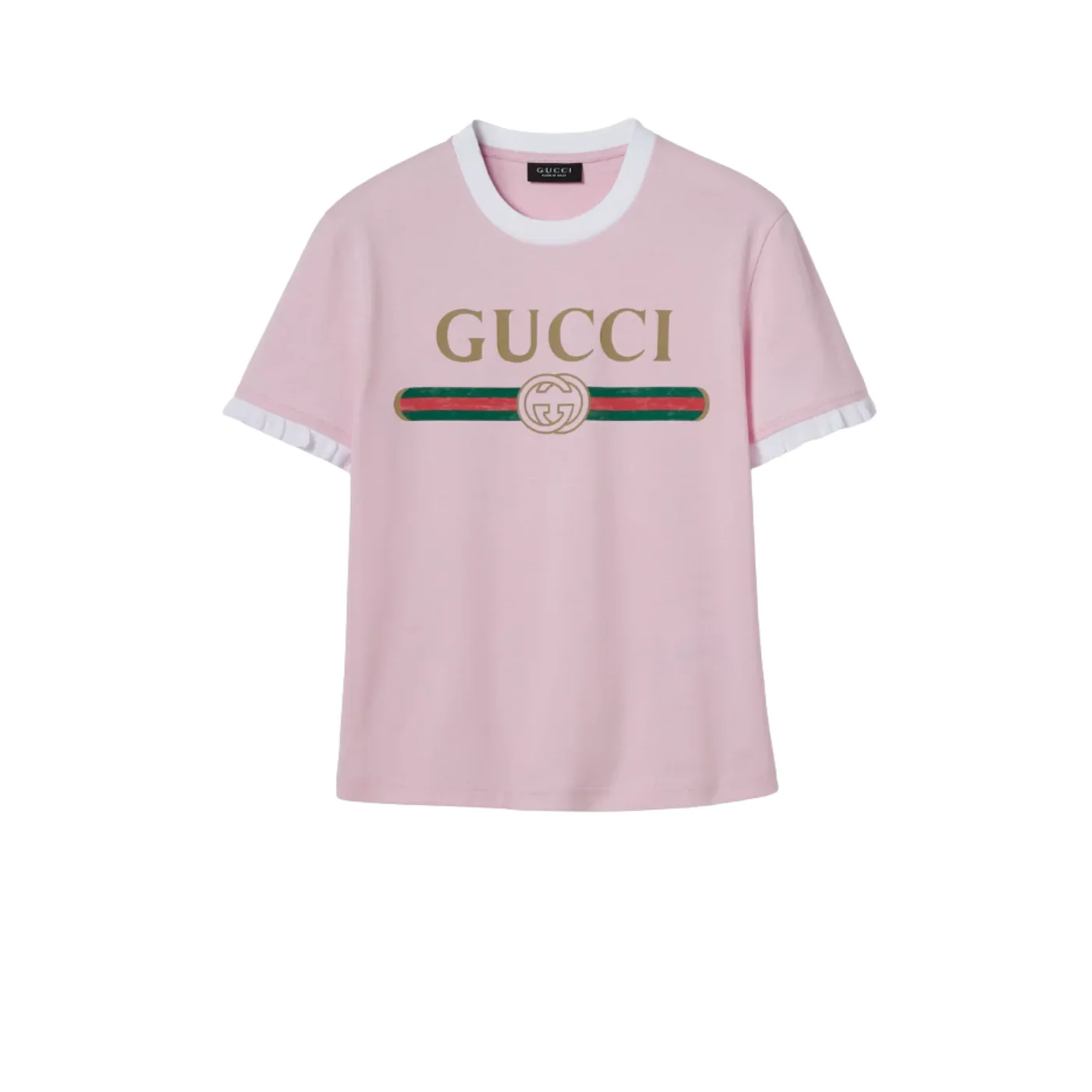 Gucci Print T in Shirt Pink Gucci Print T in Shirt Pink