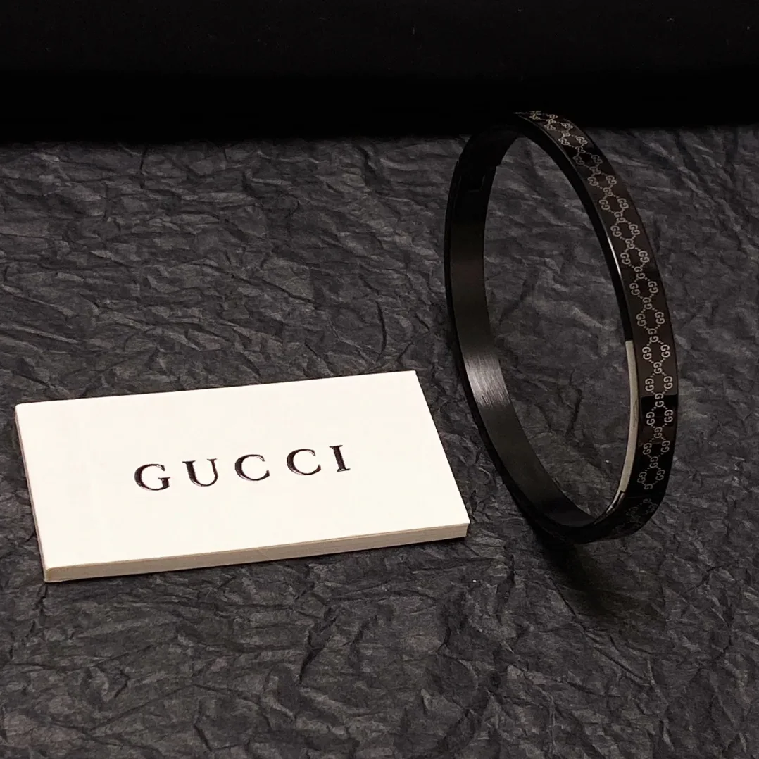 Gucci Double G Bracelet Black Gucci Double G Bracelet Black