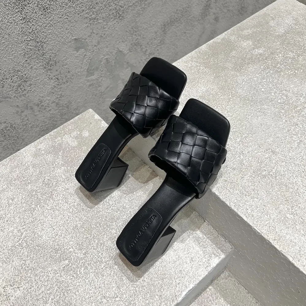 Bottega Veneta Parco Mule for Women in Black