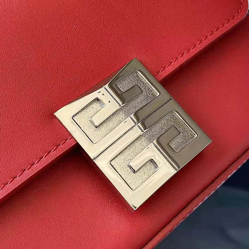 Givenchy Small 4g Bag in Box Leather for Women in Red Givenchy Small 4g Bag in Box Leather for Women in Red