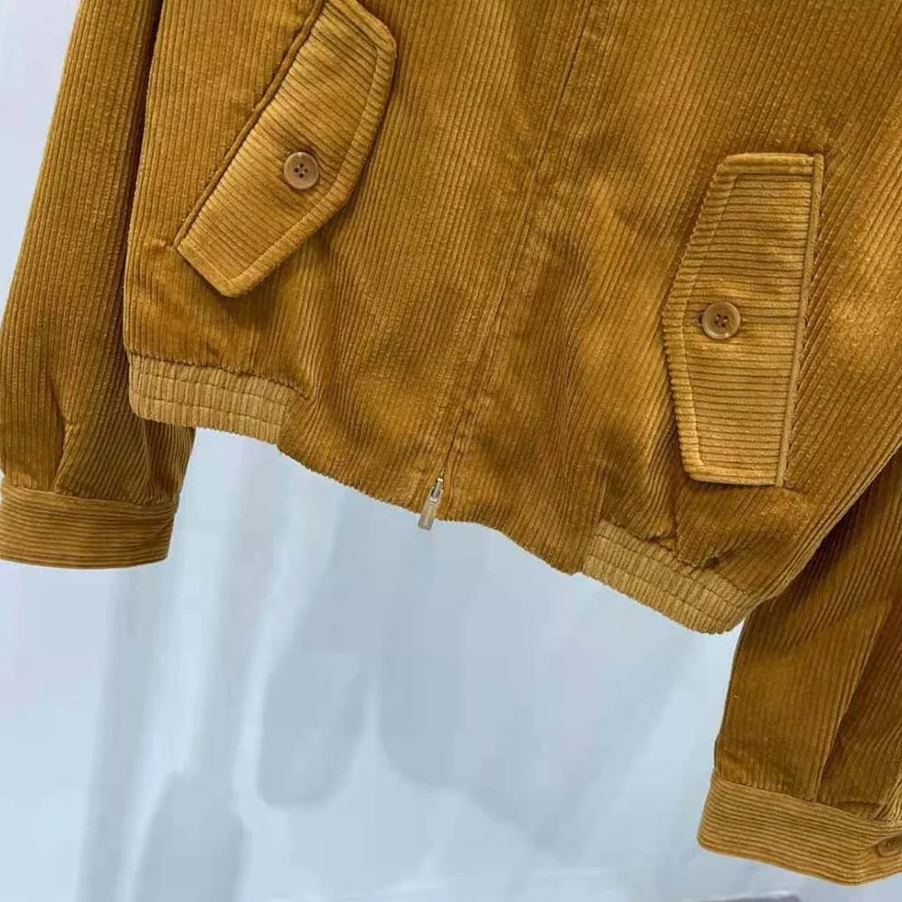 Miu Miu Corduroy Blouson Jacket for Women in Brown Miu Miu Corduroy Blouson Jacket for Women in Brown