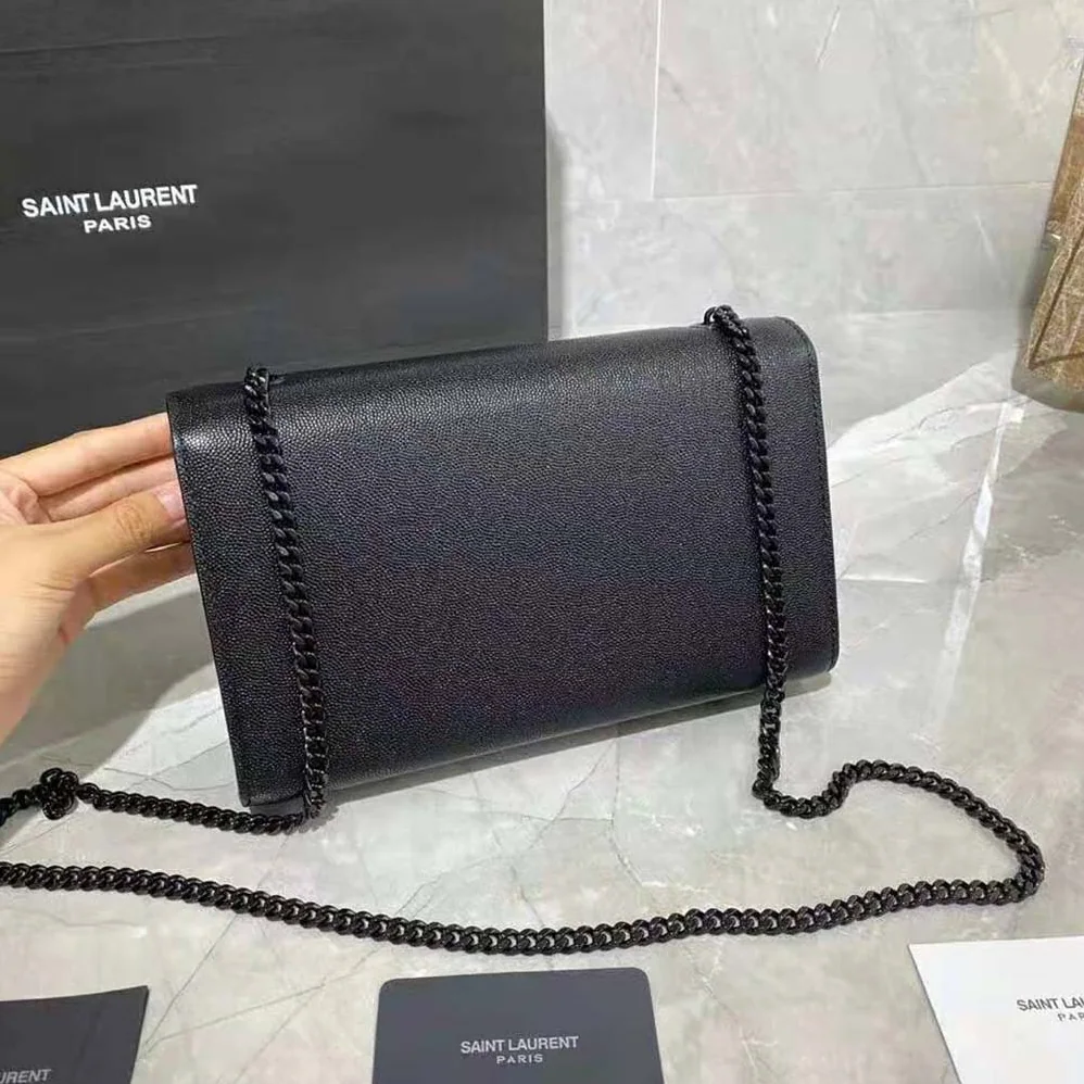 Saint Laurent YSL Kate Medium in Grain DE Poudre Embossed Leather for Women