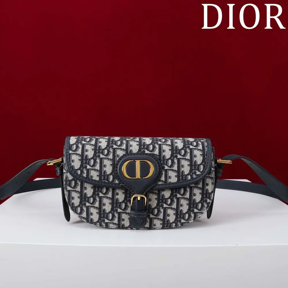 Dior Bobby East-West Bag Blue Dior Oblique Jacquard for Women