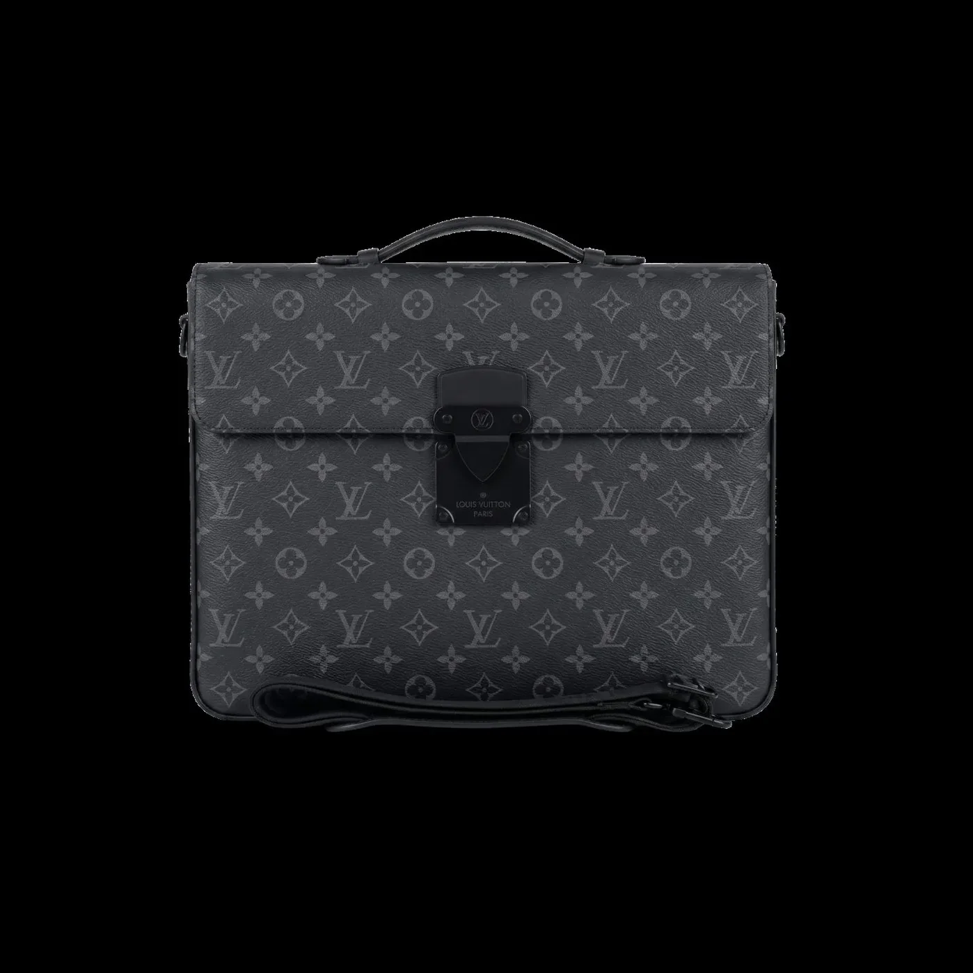 Louis Vuitton S-Lock Briefcase Monogram Eclipse Black Louis Vuitton S-Lock Briefcase Monogram Eclipse Black