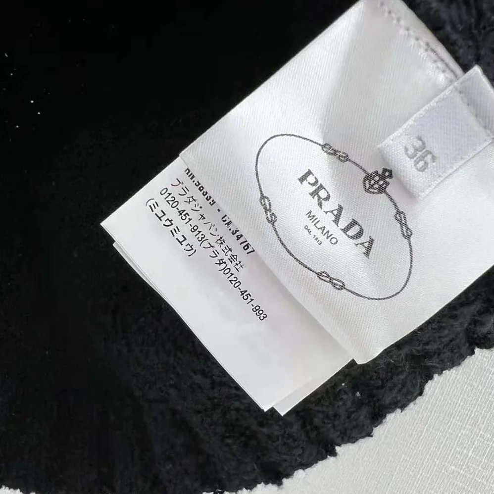 Prada Bouclé Mohair Miniskirt for Women in Black