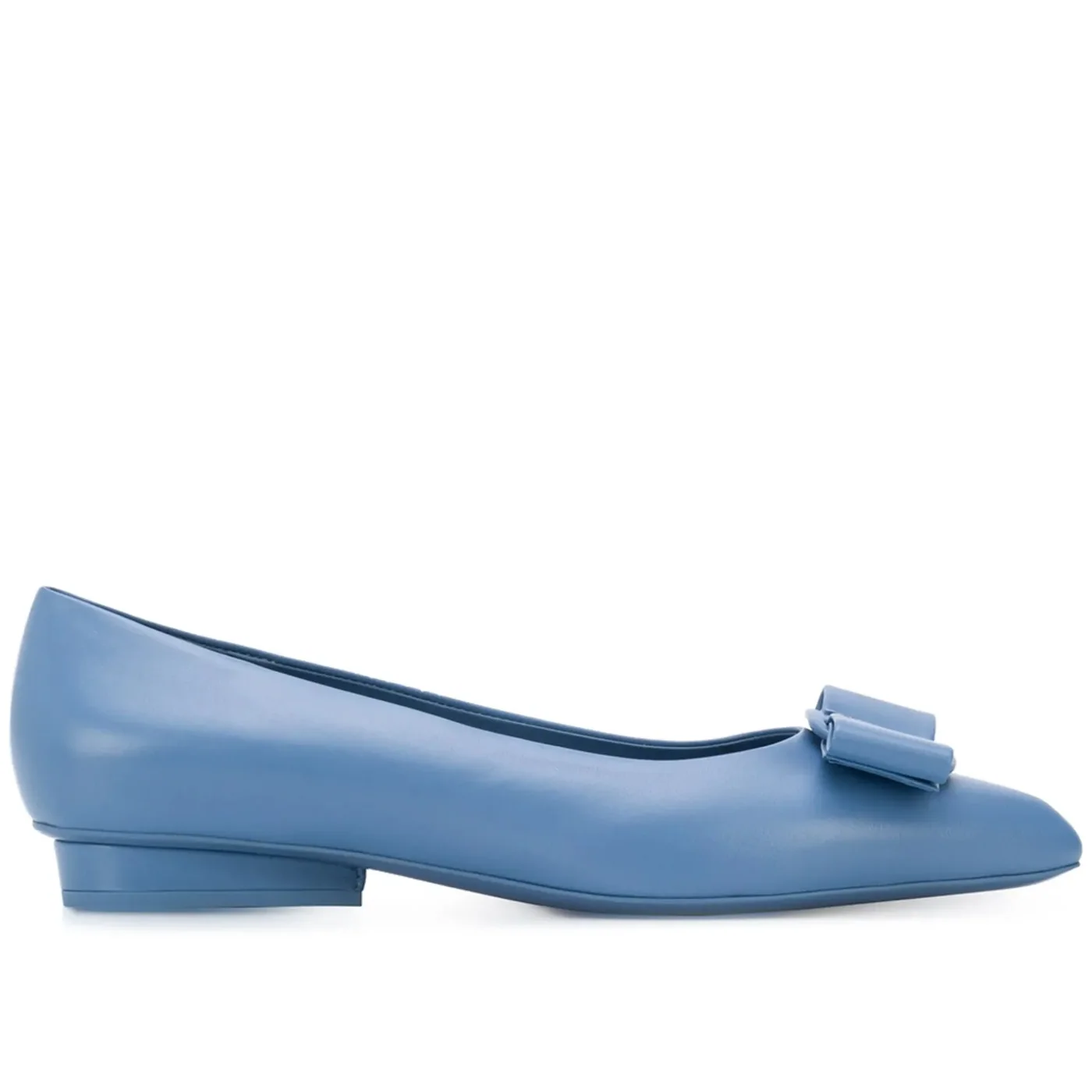 Ferragamo Viva Ballet Flats Blue 01R252 Ferragamo Viva Ballet Flats Blue 01R252