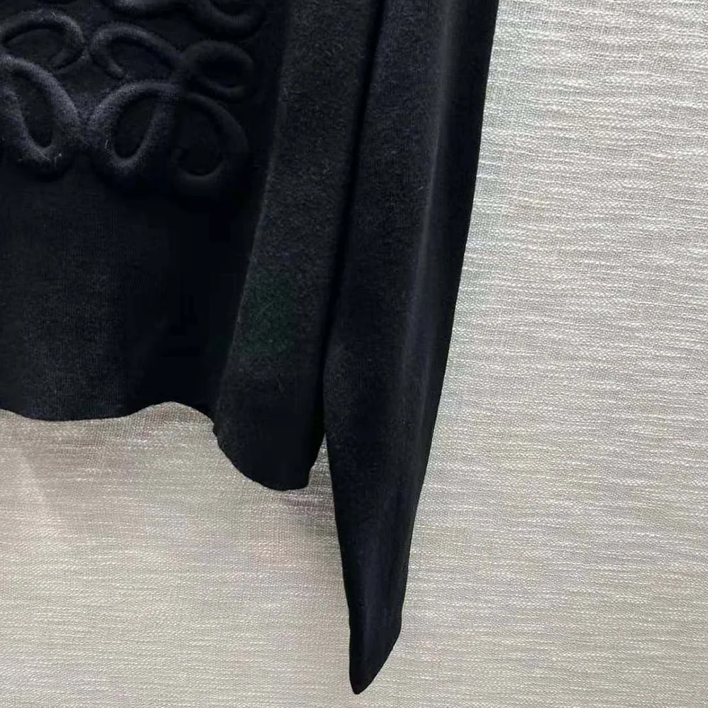 Loewe Anagram Sweater in Wool for Women in Black