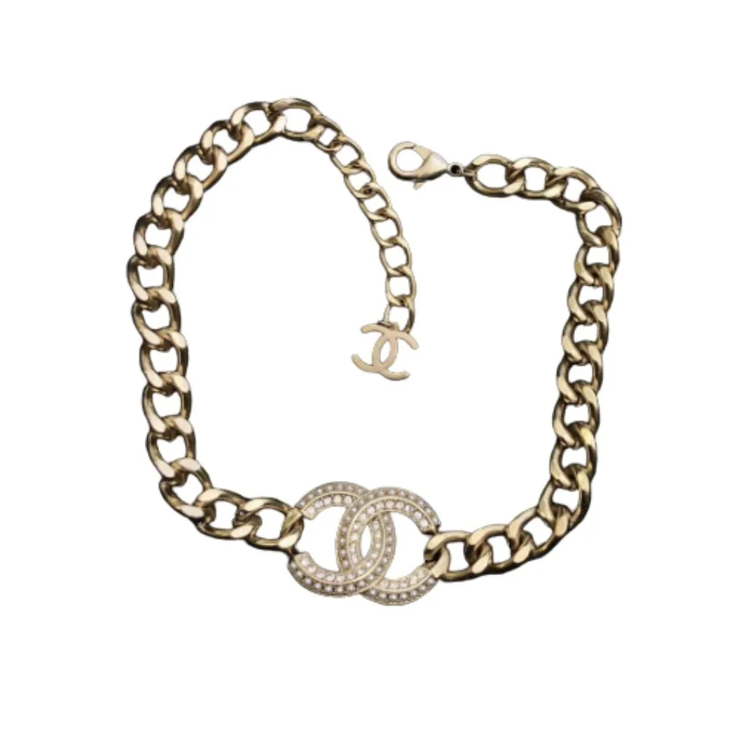 Chanel Small Agarwood Necklace Gold Chanel Small Agarwood Necklace Gold