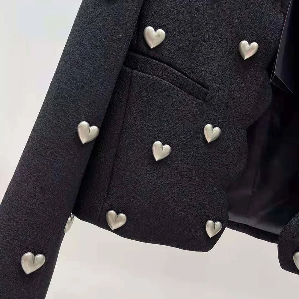 Saint Laurent YSL Cropped Jacket in Boucle Tweed for Women Saint Laurent YSL Cropped Jacket in Boucle Tweed for Women