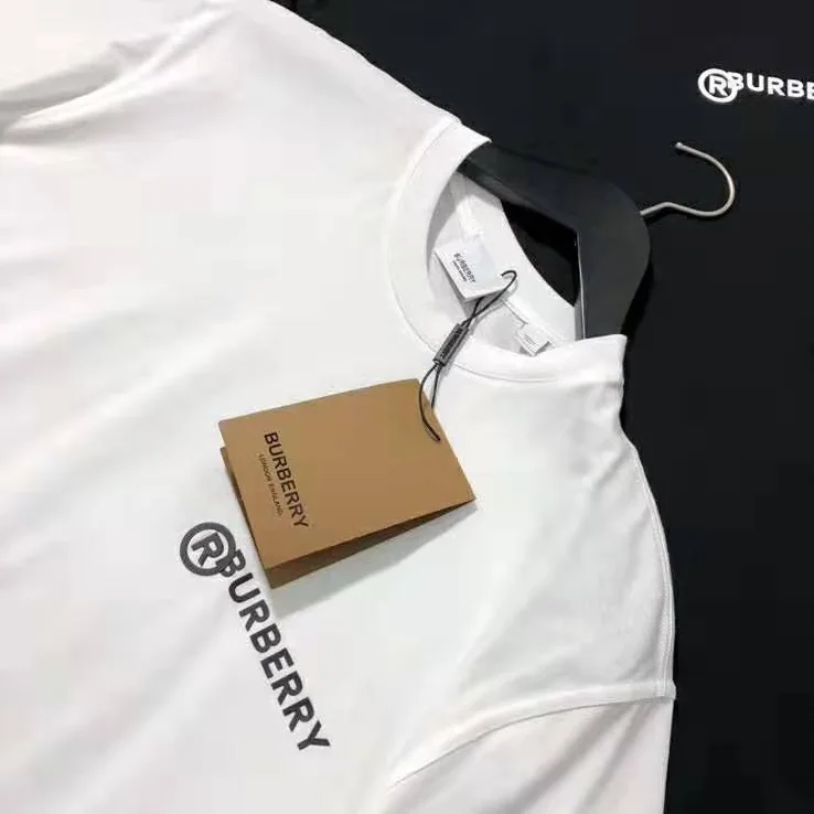 Burberry Logo Print Cotton Oversized T-Shirt for Men in White
