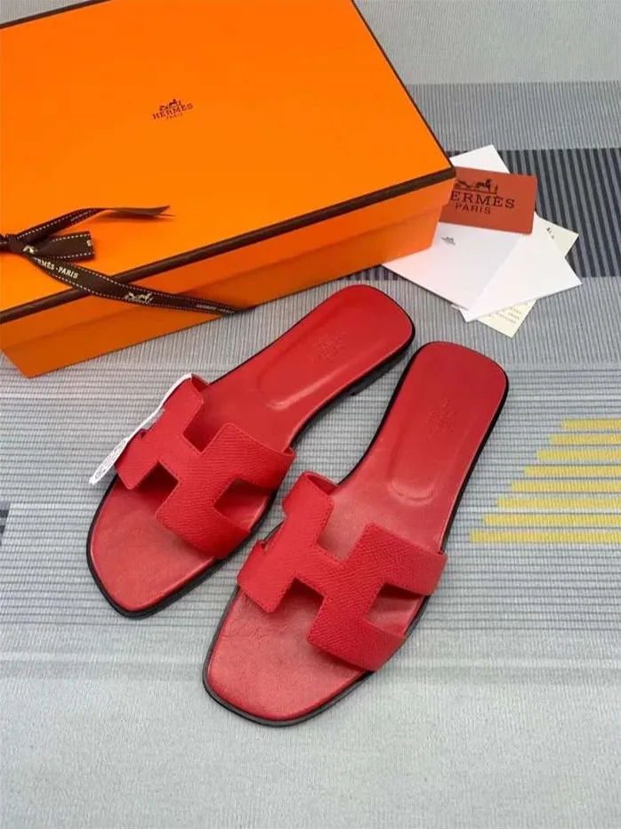 Hermes Oran Sandal Red Hermes Oran Sandal Red