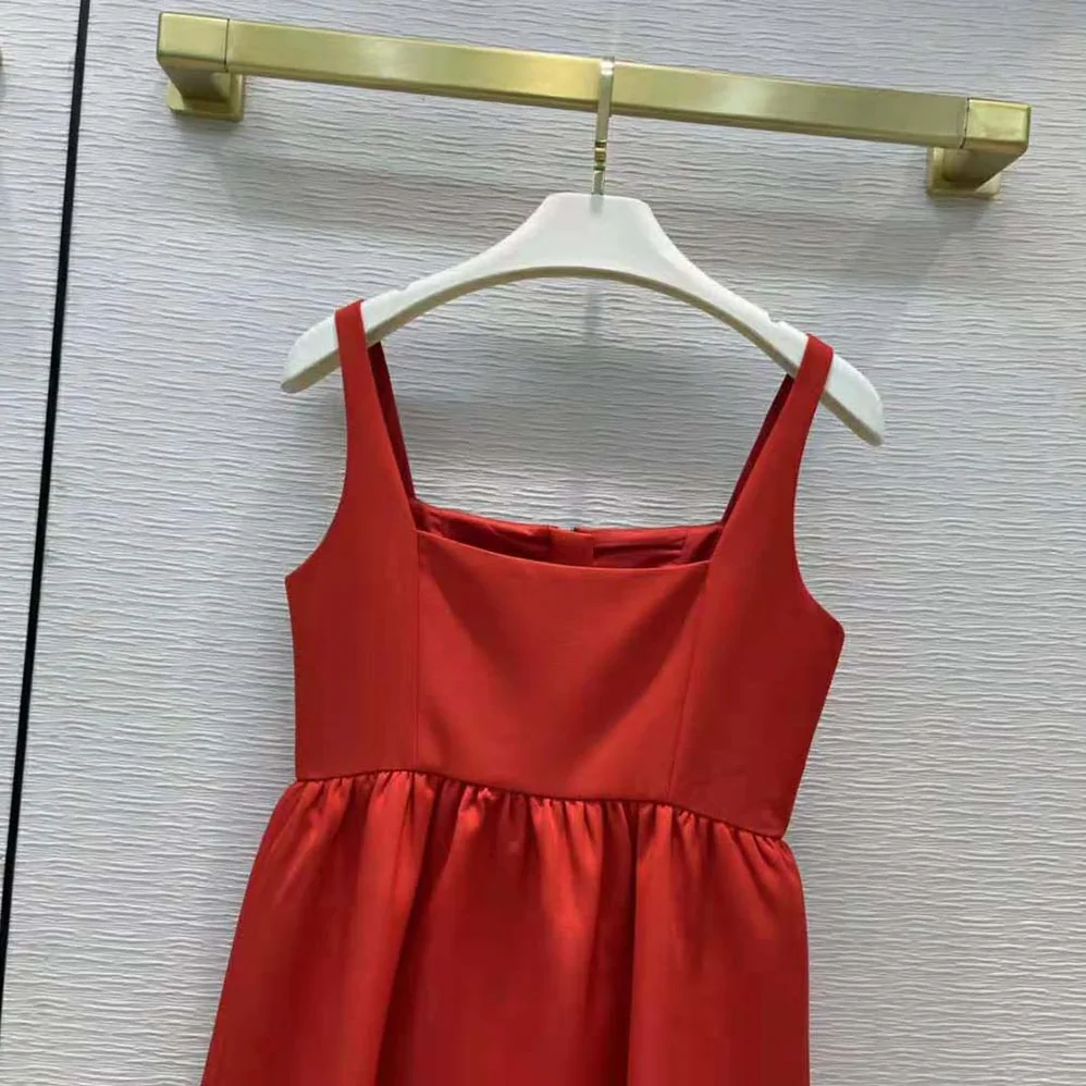 Dior Short Zipped Dress Red Double for Women in Sided Wool Dior Short Zipped Dress Red Double for Women in Sided Wool