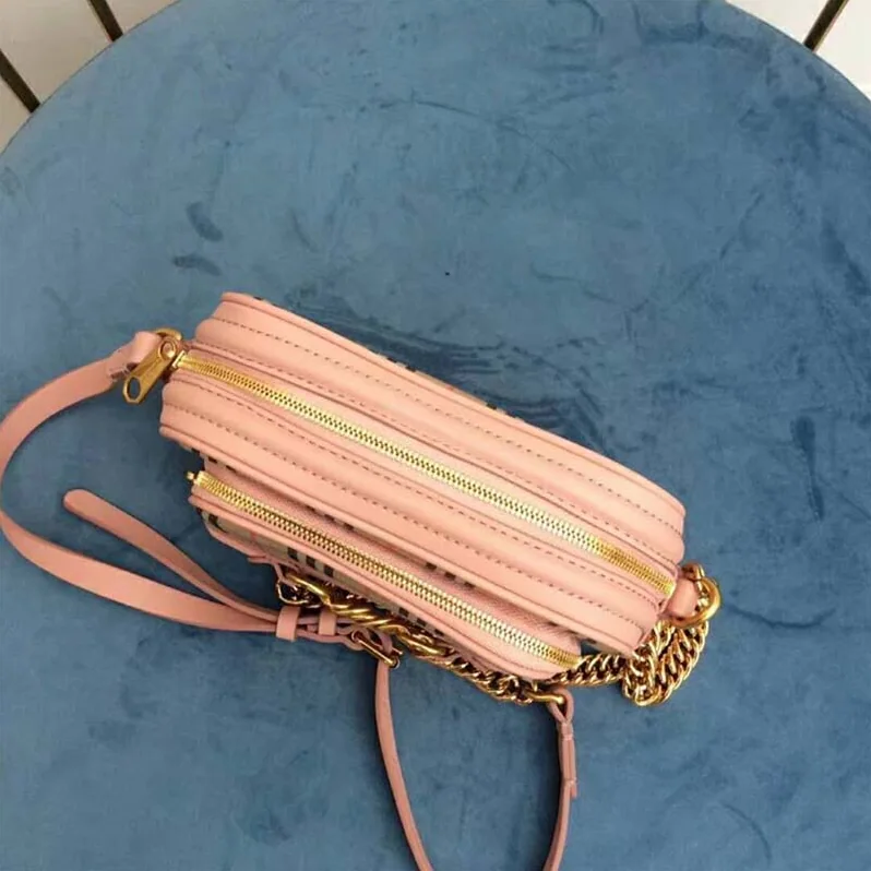 Burberry The 1983 Check Link Camera Bag for Women in Pink Burberry The 1983 Check Link Camera Bag for Women in Pink