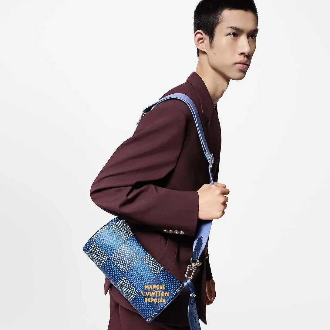 Louis Vuitton Soft Polochon PM Bag Blue / Louis Vuitton Soft Polochon PM Bag Blue /