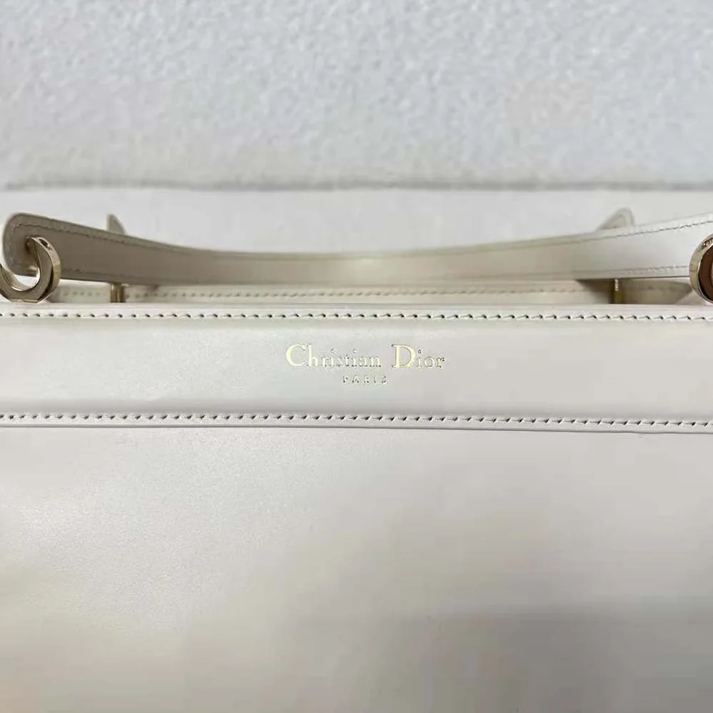 Dior Small Dior Key Bag Dusty Ivory Box Calfskin for Women Dior Small Dior Key Bag Dusty Ivory Box Calfskin for Women