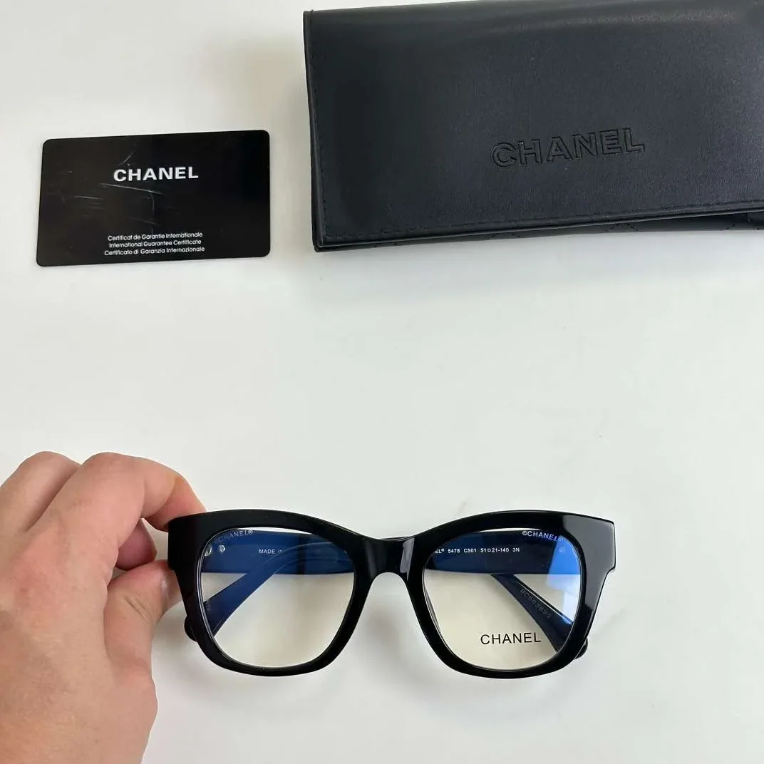 Chanel Square Sunglasses Black Chanel Square Sunglasses Black