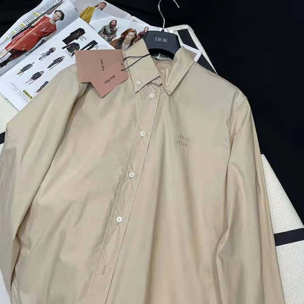 Miu Miu Poplin Shirt-MK1693_10RG_F0A08 for Women