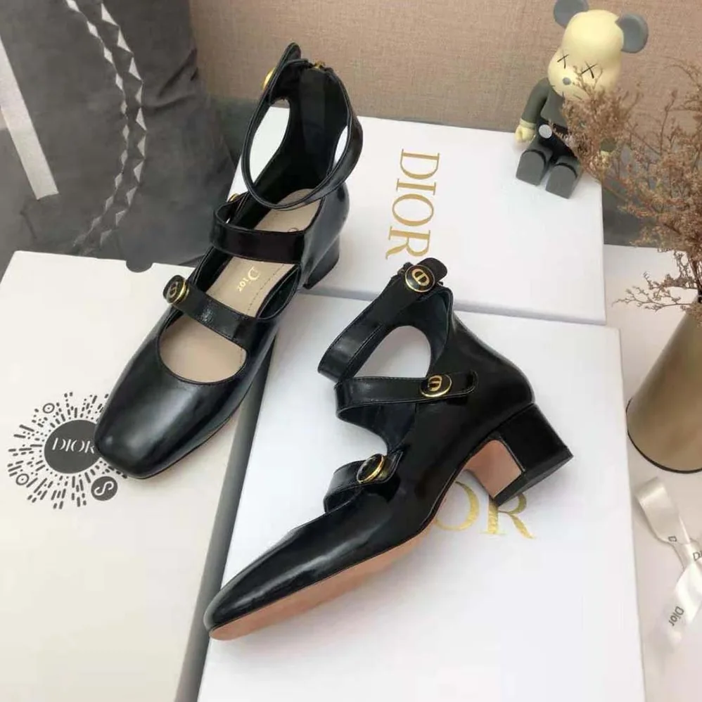 Dior D-Doll Pump Black Shiny Calfskin for Women Dior D-Doll Pump Black Shiny Calfskin for Women