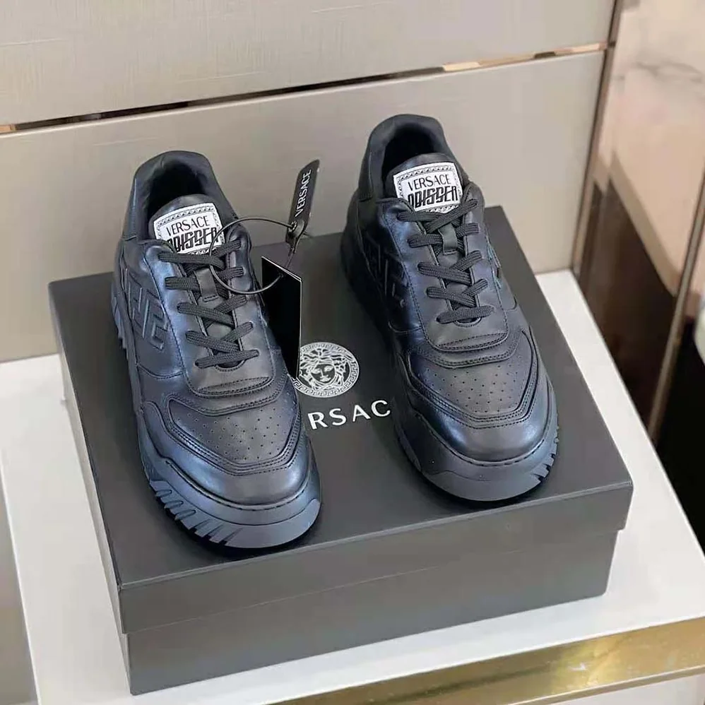 Versace Greca Odissea Sneakers for Men in Black
