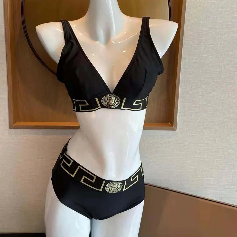 Versace Greca Border High Waist Briefs for Women