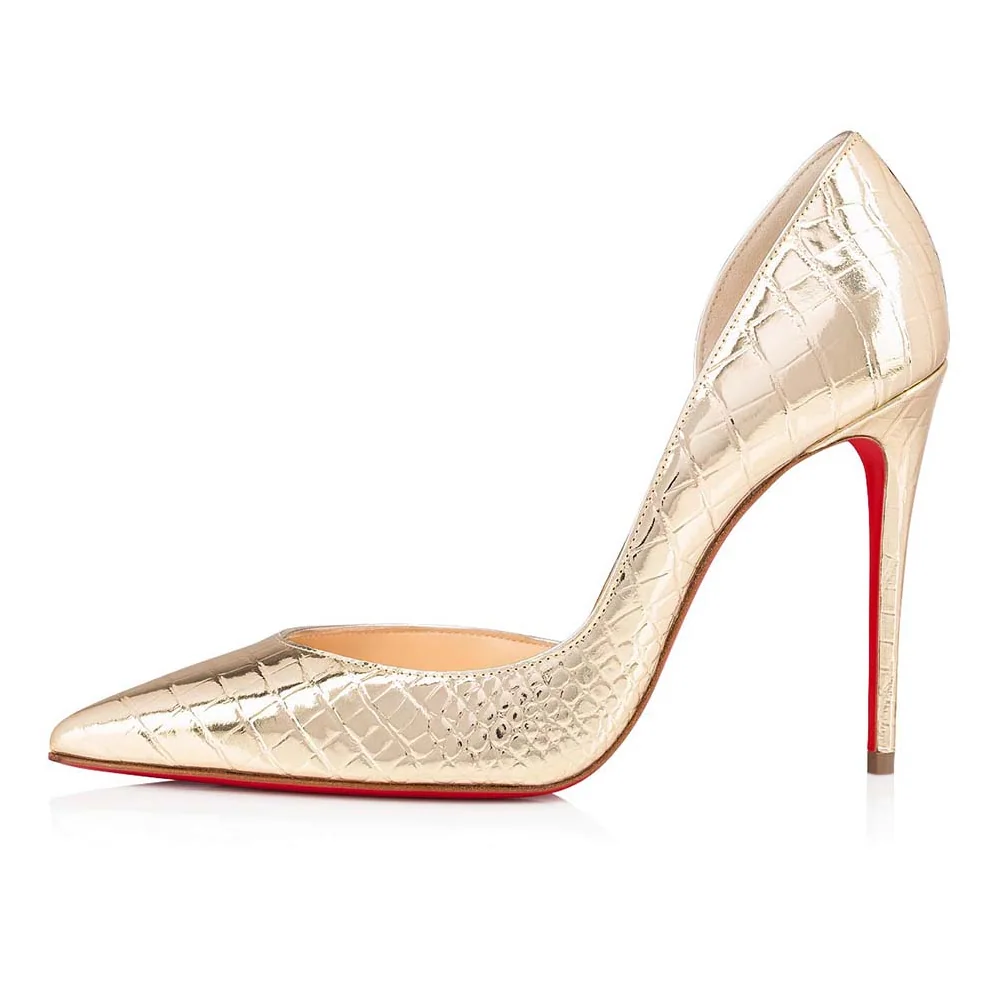 Christian Louboutin Lriza 100 mm Heel for Women in Gold