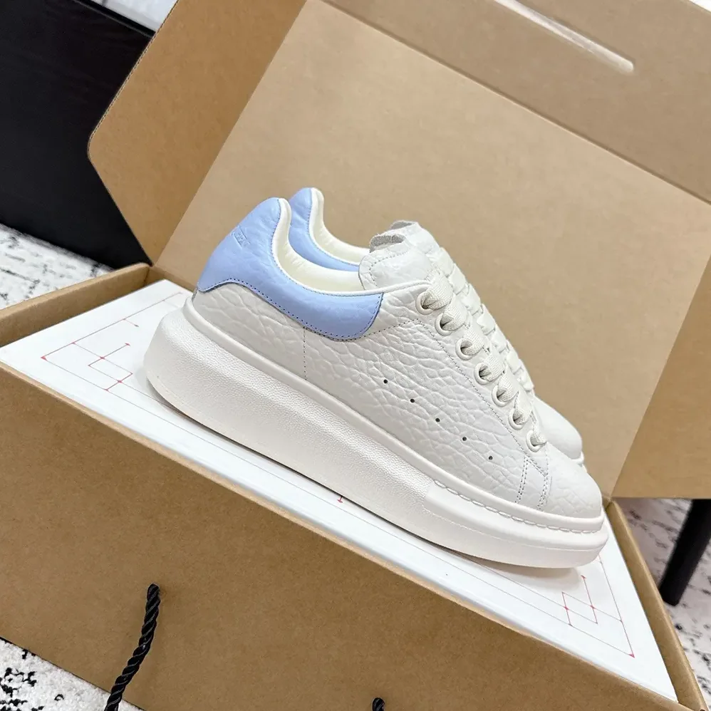 Alexander Mcqueen Oversized Sneaker in Off White for Unisex in Light Blue