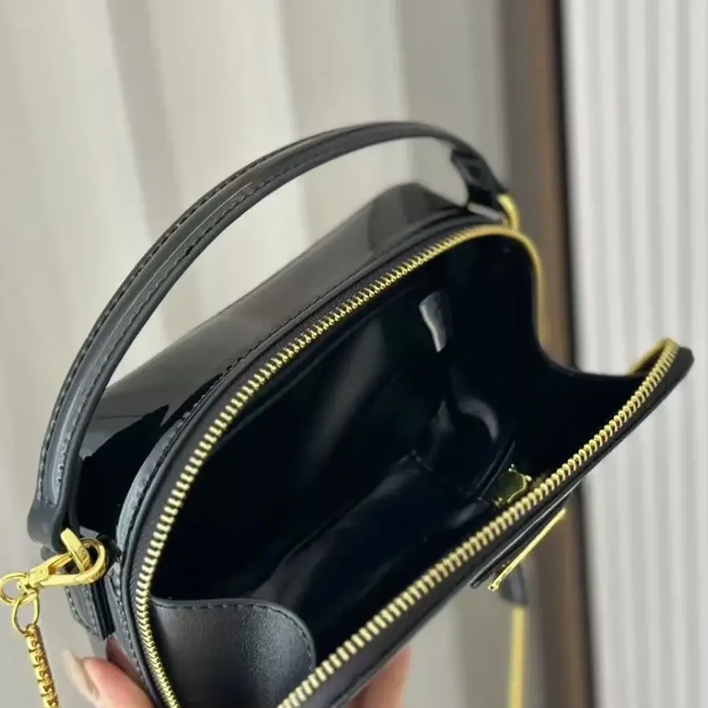 Prada Odette Patent Leather Mini-bag for Women in Black