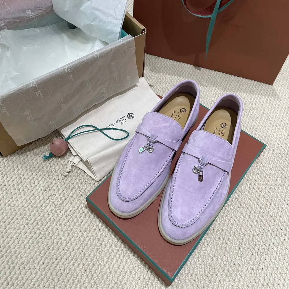 Loro Piana Summer Charms Walk Loafers for Unisex in Purple Loro Piana Summer Charms Walk Loafers for Unisex in Purple