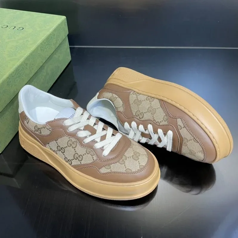 Gucci GG Sneaker Brown And Beige for Women Gucci GG Sneaker Brown And Beige for Women
