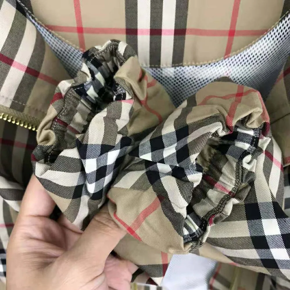Burberry Kids' Vintage Check Cotton Hooded Jacket