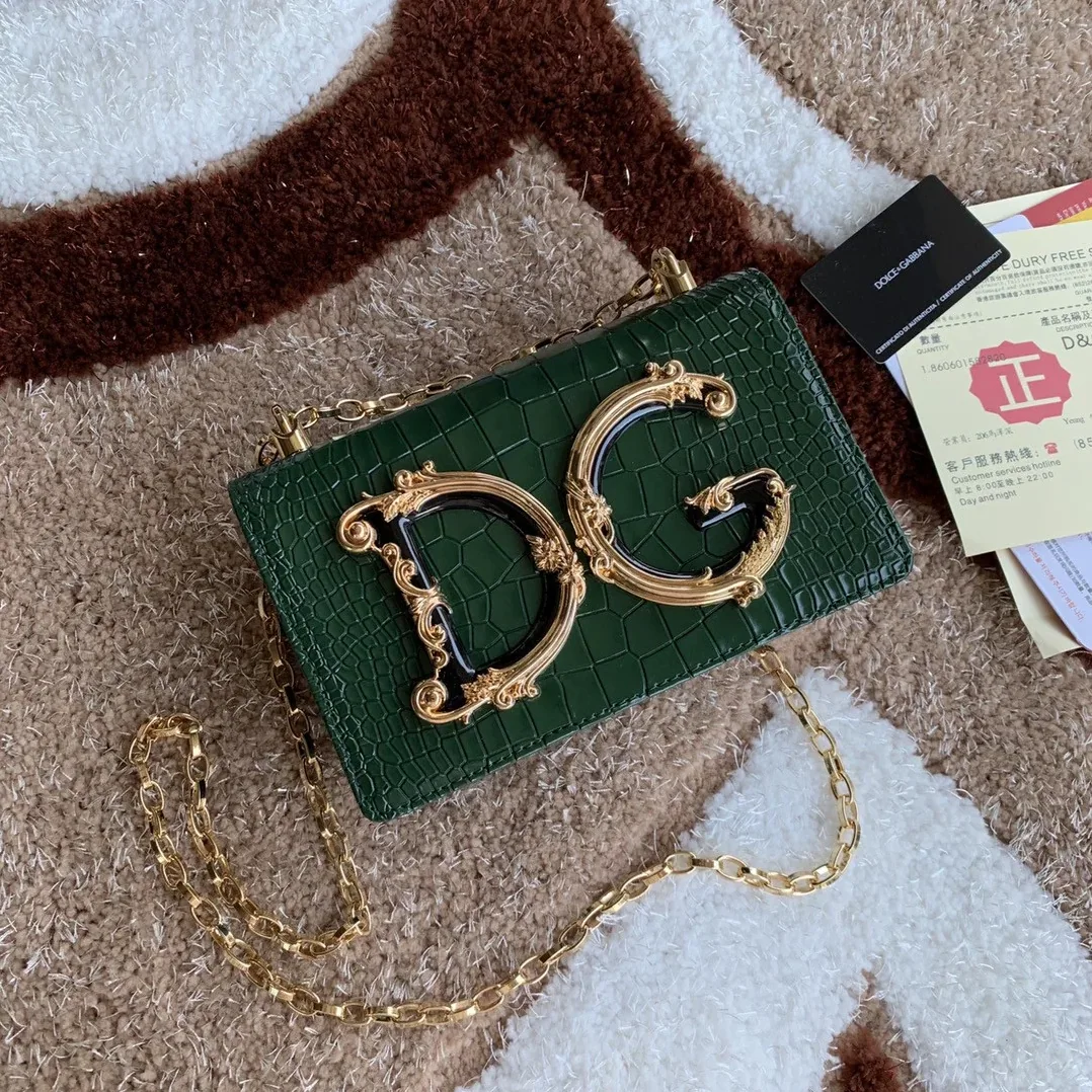 Dolce & Gabbana DG Girls Cross Body Bag Dark Green / Dolce & Gabbana DG Girls Cross Body Bag Dark Green /