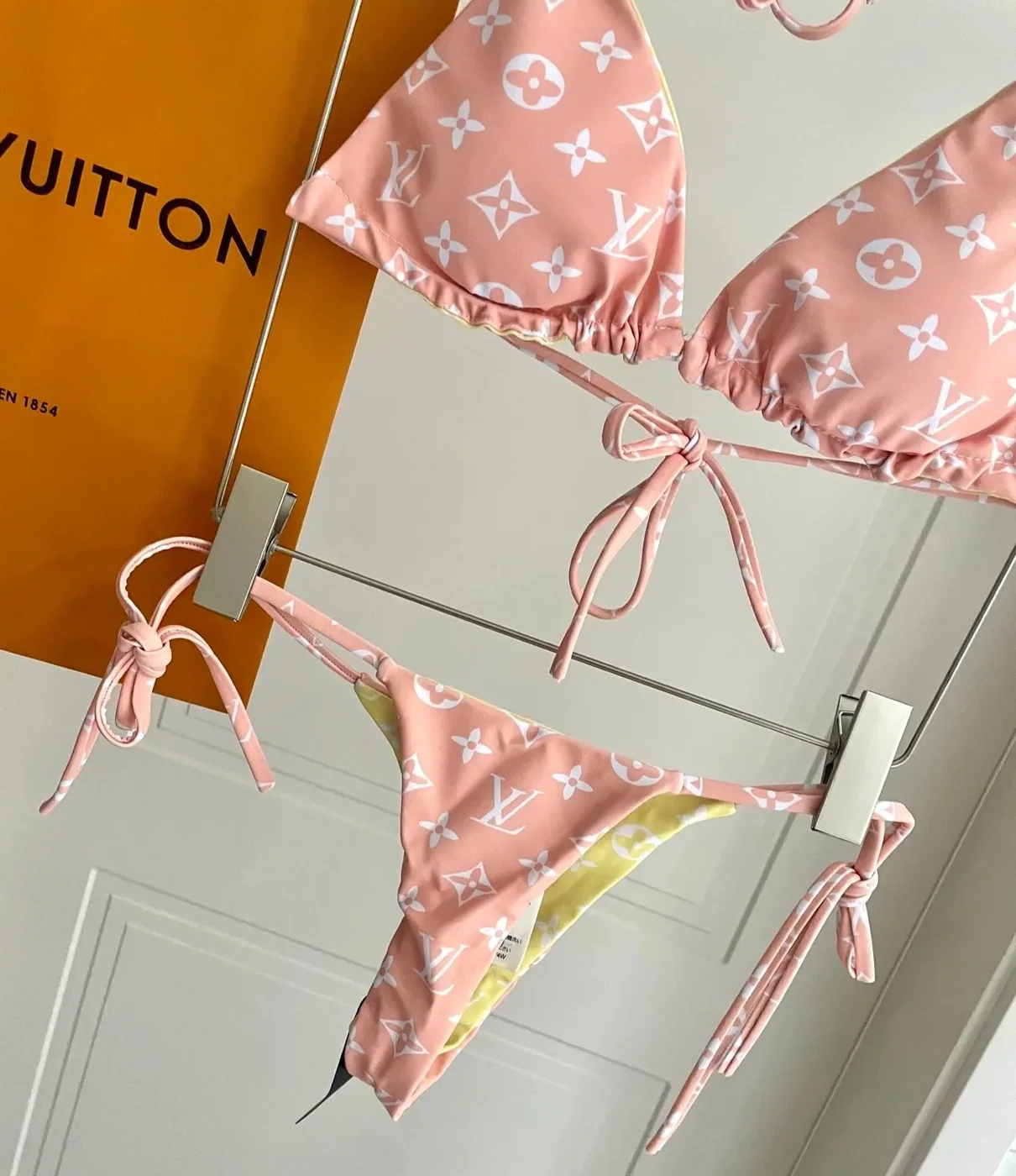 Louis Vuitton Triangle Bikini Pastel Pink Monogram