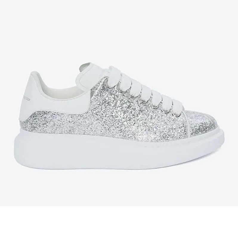 Alexander Mcqueen Shoes Oversized Sneaker for Unisex in Silver Alexander Mcqueen Shoes Oversized Sneaker for Unisex in Silver
