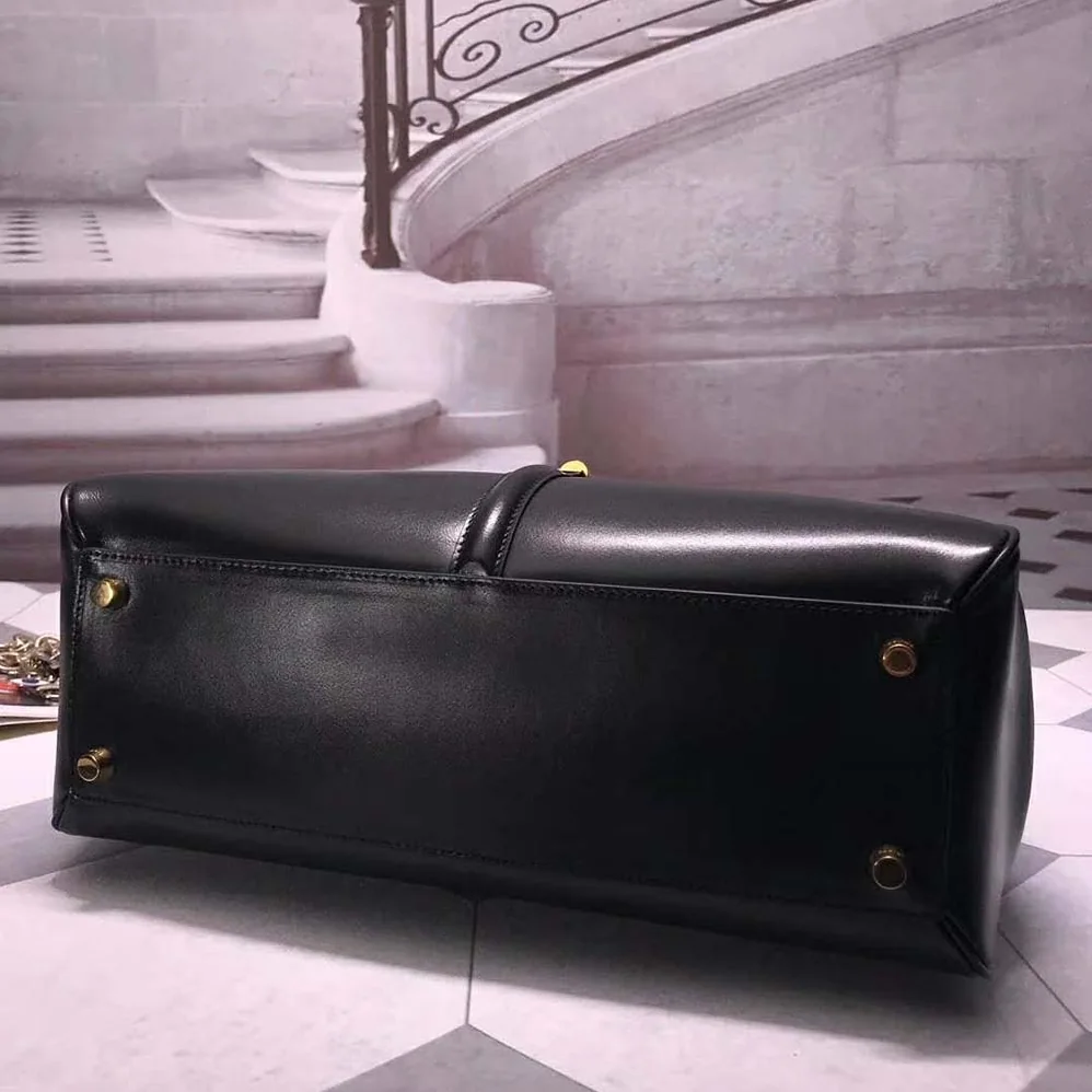 Celine Medium16 Bag in Satinated Calfskin for Women in Black Celine Medium16 Bag in Satinated Calfskin for Women in Black