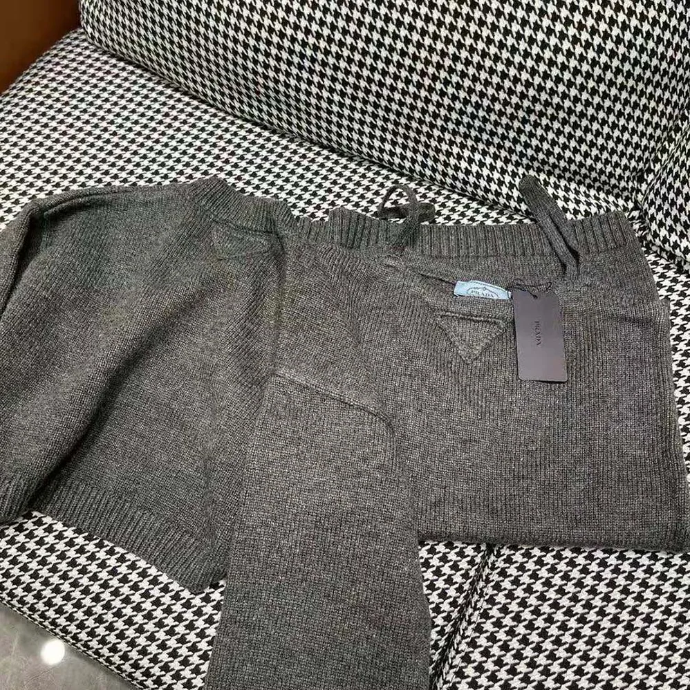Prada Cashmere and Wool Sweater for Women in Silver