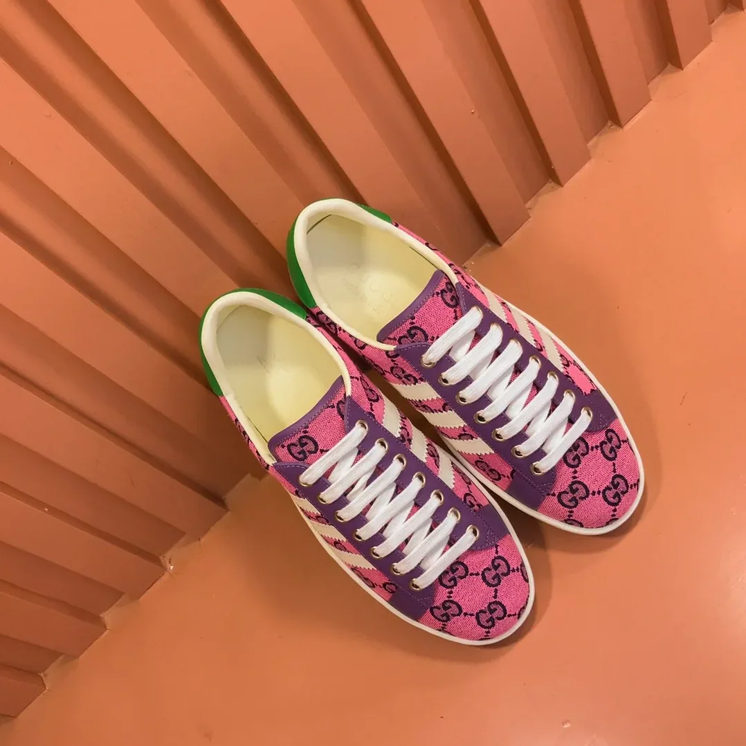 Gucci x Adidas With GG Sneakers Pink for Men Gucci x Adidas With GG Sneakers Pink for Men