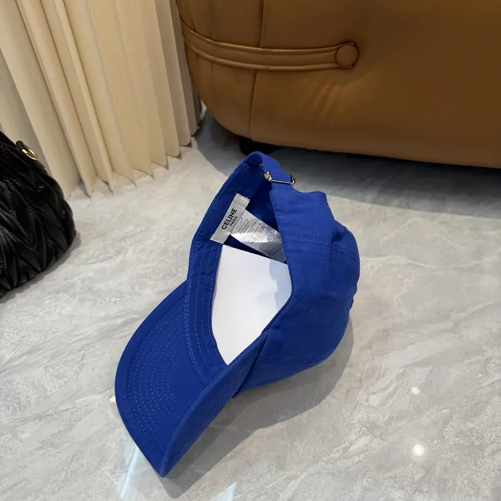 Celine Richelieu Cap In Cotton Twill for Women in Navy Celine Richelieu Cap In Cotton Twill for Women in Navy