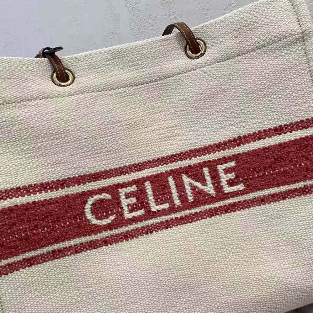 Celine Squared Cabas Celine in Plein Soleil Textile and Calfskin for Women Celine Squared Cabas Celine in Plein Soleil Textile and Calfskin for Women